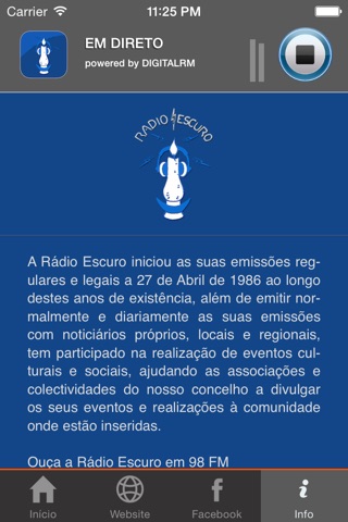 Rádio Escuro screenshot 2