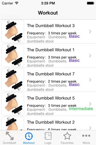 The Dumbbell Workout screenshot 2
