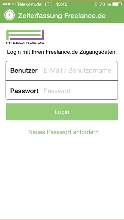 Zeiterfassung Freelance.de