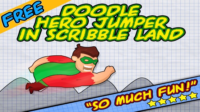 塗鴉英雄跳線 (Doodle Hero Jumper In Scribble Land)(圖1)-速報App