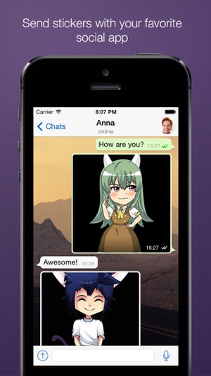 Anime stickers: emoji, emoticon & chibis for chatting(圖4)-速報App