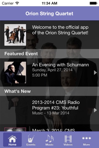 Orion String Quartet screenshot 2