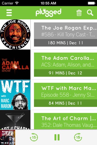 Plugged - Stream Podcasts, Music & More Free screenshot 2