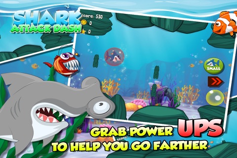 Shark Attack Dash - Swim the Ocean and Eat Fish: FREE Arcade Game screenshot 4