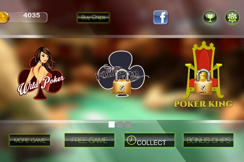 Ace Wild Deluxe Video Poker Pro - Good Texas gambling card game screenshot 3
