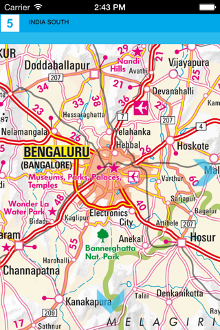 Юг Индии. Туристическая карта. screenshot 4