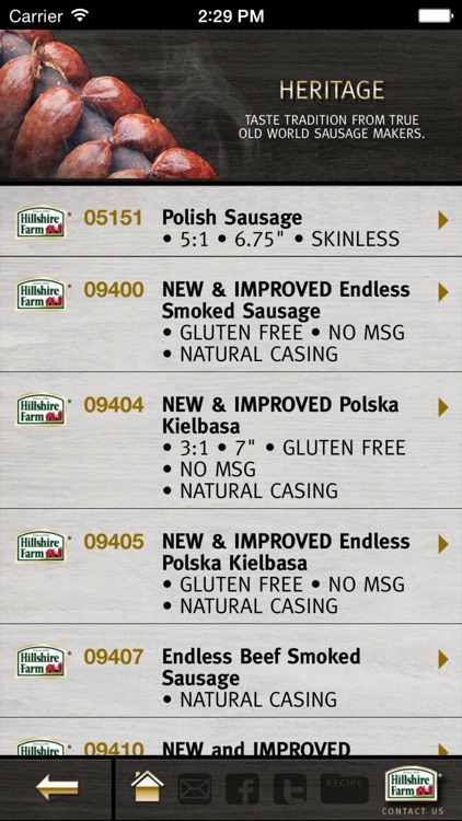 Hillshire Farm® American & Ethnic Sausage Menu Guide screenshot-3