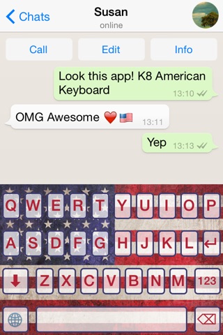 K8 American Keyboard for iOS8 screenshot 4