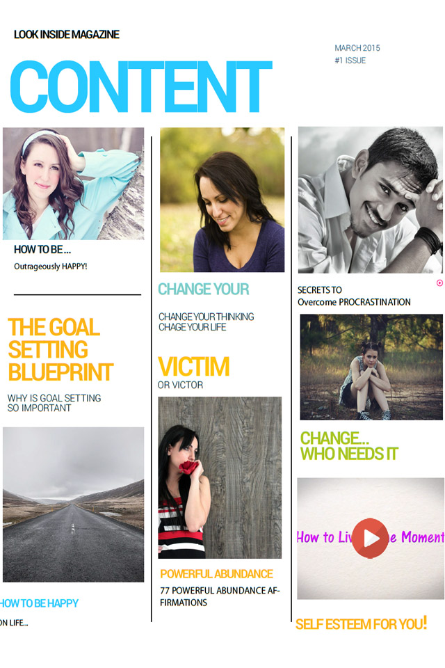 POSITIBE Magazine about how to be Happy using the Power of Positive Thinking and Be Successful