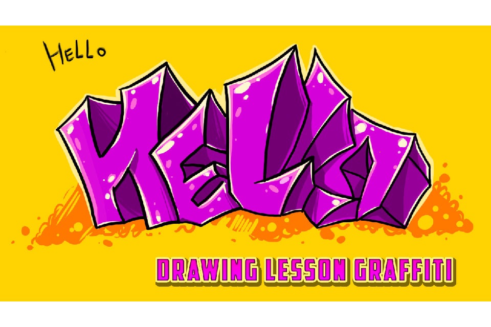 Drawing Lesson Graffiti screenshot 3