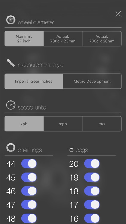 Track Gear Calculator