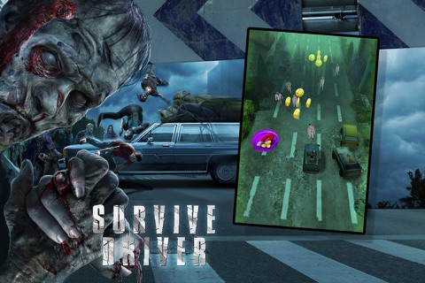 A Survive Driver Premium: Best 3D Driver Game in Post Apocalyptic Setting with Zombies and Car Upgrades screenshot 2