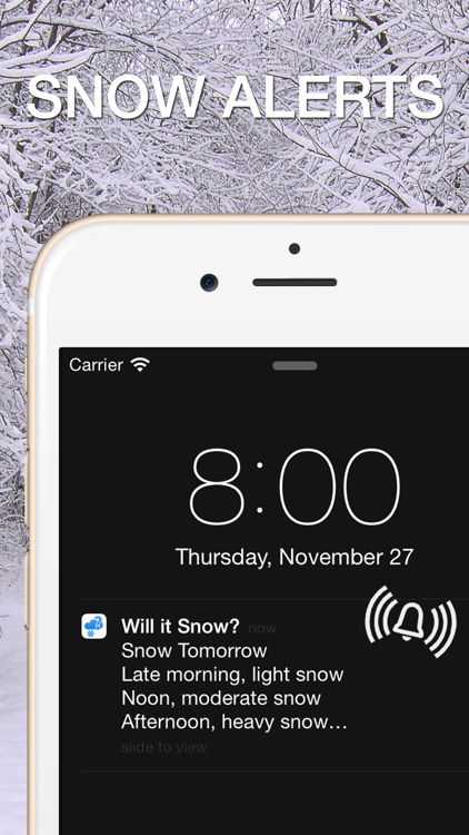 Will it Snow? - Snow condition and weather forecast alerts and notification