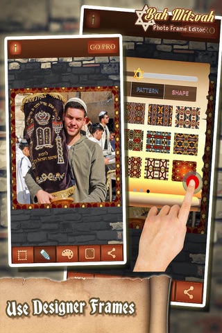 Bah Mitzvah Photo Frame and Collage Editor - Image App for your Bar or Bat screenshot 3