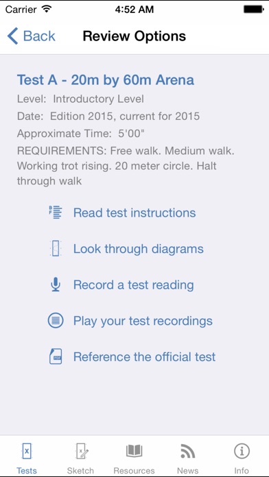 USDF EquiTests 1 - Introductory Tests, Freestyle Tests and Judges Resources Screenshot 5