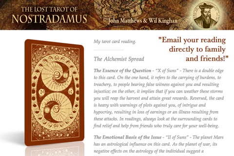 The Lost Tarot of Nostradamus screenshot 3