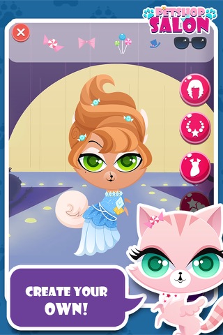 Little Pet Salon & Spa Palace : The Royal cute cat & dog Family Puppy shop Game screenshot 2