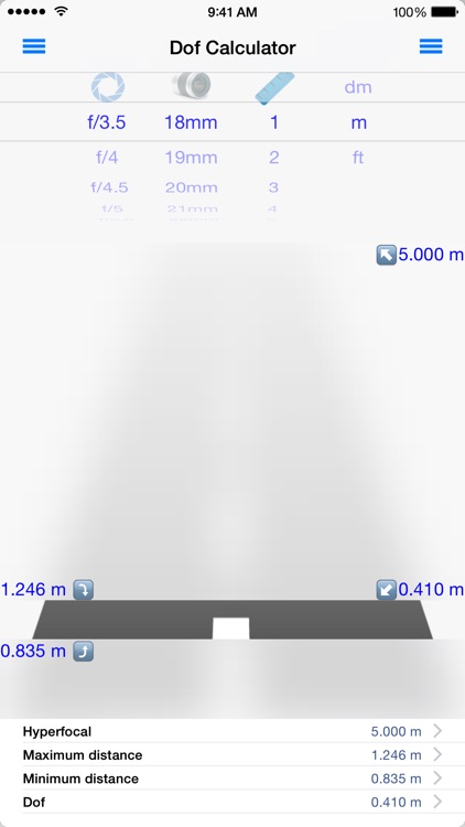 Dof Calculator & Camera DB by iPhoneAppDev