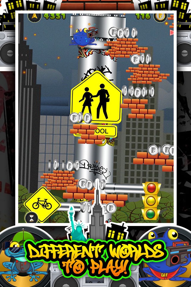 Hip Hop Frog Jump Game FREE screenshot 3