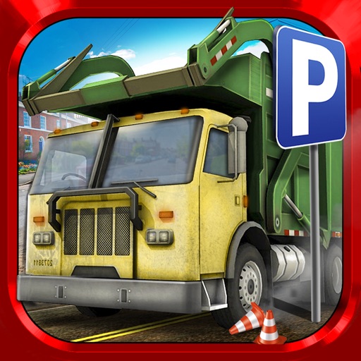 Trash Truck Parking Simulator Game - Real Monster Garbage Car Driving Test Racing Games Icon