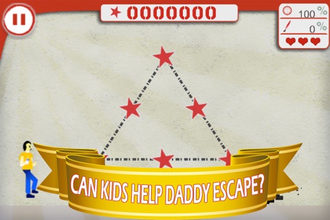 Can Dad Escape? Come On Hero Kids - Shape Learning Game for Children screenshot 2