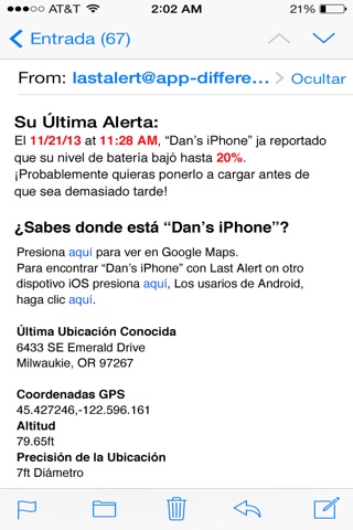Last Alert Pro - Find My iPhone screenshot 2