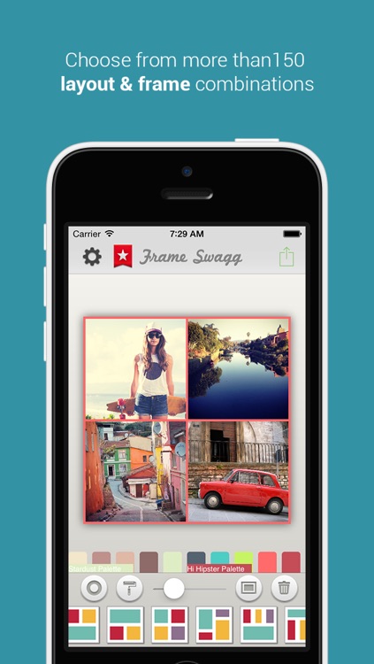 Frame Swagg - Photo collage maker to stitch pic for Instagram FREE screenshot-1