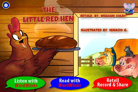 Little Red Hen with WordWinks and Retell, Record & Share screenshot 2