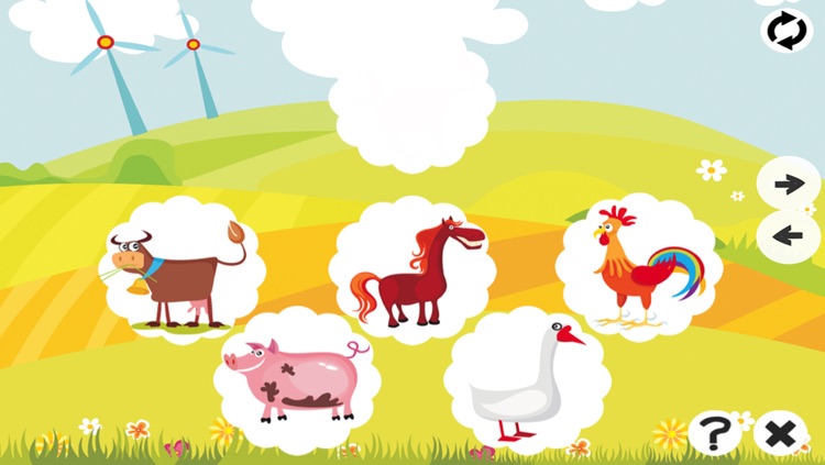 Animal Memorize! Learning and concentration game for children with farm animals