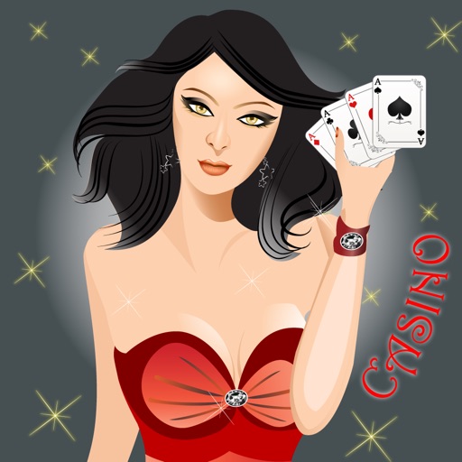 Awaking of Classic BlackJack - Sexy Red Girl with the Shocking Real Casino BJ Cards Game iOS App