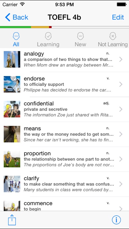Knowji TOEFL Audio Visual Vocabulary Flashcards with Spaced Repetition screenshot-3