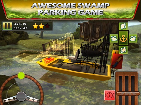 Swamp Boat 3D River Sports Fast Parking Race Game для iPad
