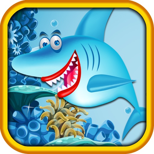 Arcade Angry Shark Surfers Rush Mania Tap Games Icon