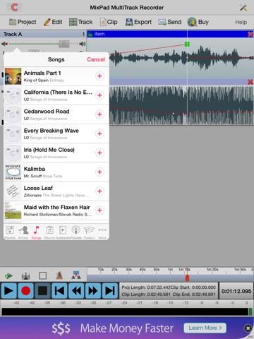 MixPad Music Mixer screenshot 2