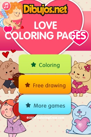 Love Coloring Pages - Saint Valentines Day screenshot 3