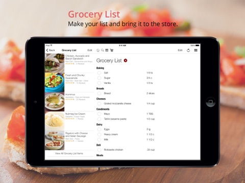 BigOven: 350,000+ Recipes and Grocery List screenshot 3