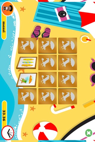 3D Memo match Summer Beach - Pair card matching brain trainer screenshot 2