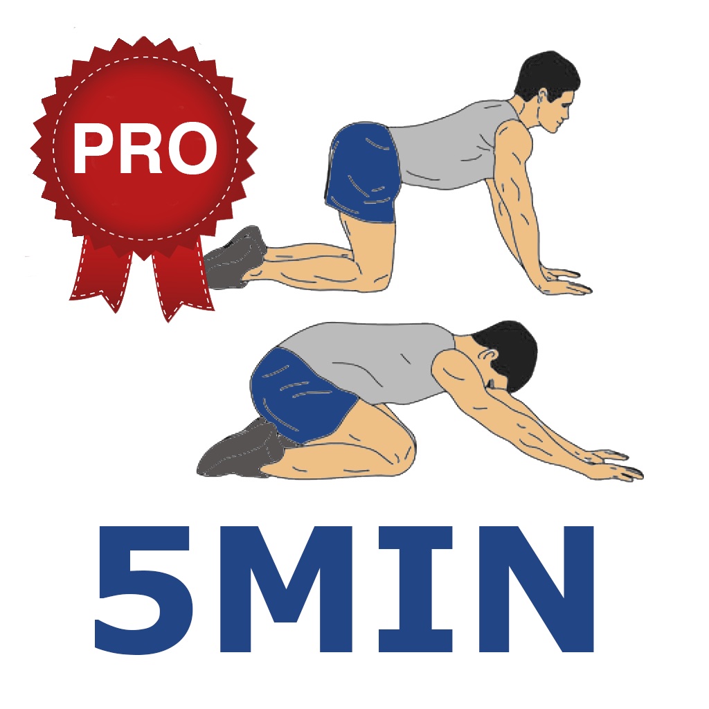 5 Min Lower Back Workout - PRO version - Your Personal Fitness Trainer for Calisthenics exercises - Work from home, Lose weight, Stay fit! icon