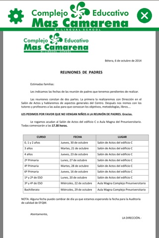 APP Colegio Mas Camarena screenshot 2