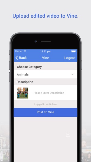 Video Editor for Vine, Instagram - edit or upload custom vin(圖5)-速報App