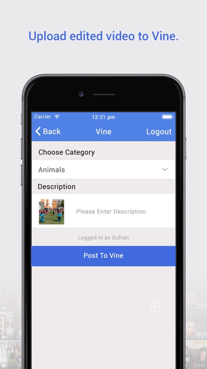 Video Editor for Vine, Instagram - edit or upload custom vines from camera roll screenshot-4