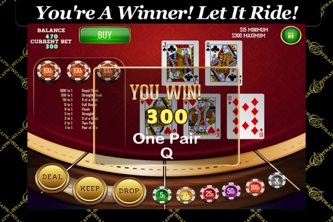 A Casino 5 Card Holdem Video Poker Let Them Ride Game screenshot 2