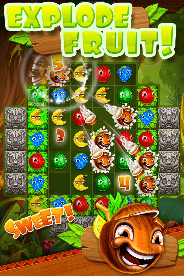 Jungle Jam - Juicy Fruit Match-3 Game screenshot 2