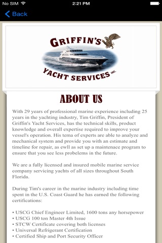 Griffin's Yacht Services screenshot 4