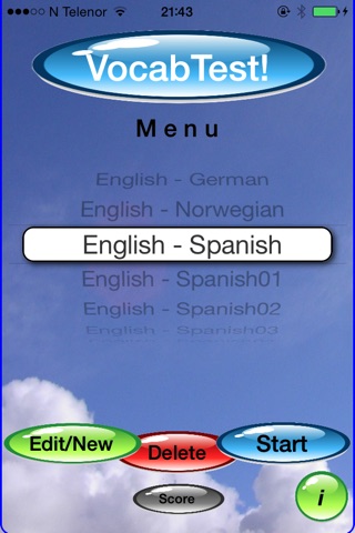 VocabTest! screenshot 2