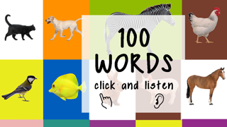 への子供のためのABC 100の最初の言葉 話す、学ぶ、聞く 動物との英語での語彙とのおすすめ画像1