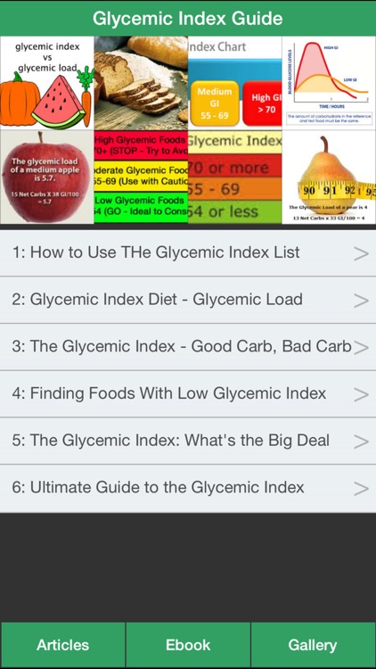 Glycemic Index Guide - How To Control Your Glycemic Index Effectively