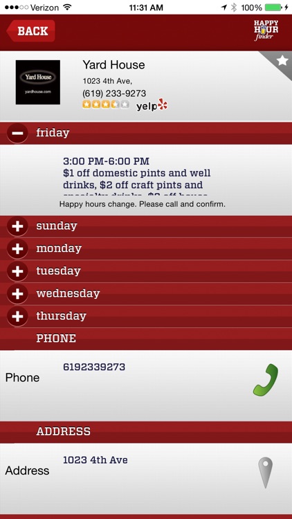 Happy Hour Finder - Find Local Food and Drink Deals
