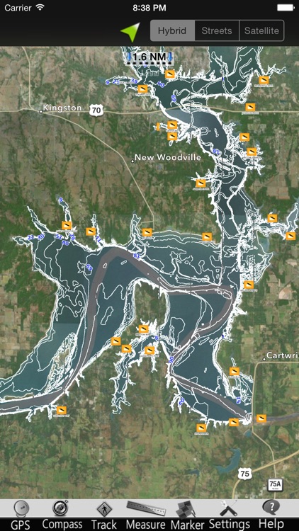 Lake Texoma GPS Nautical charts