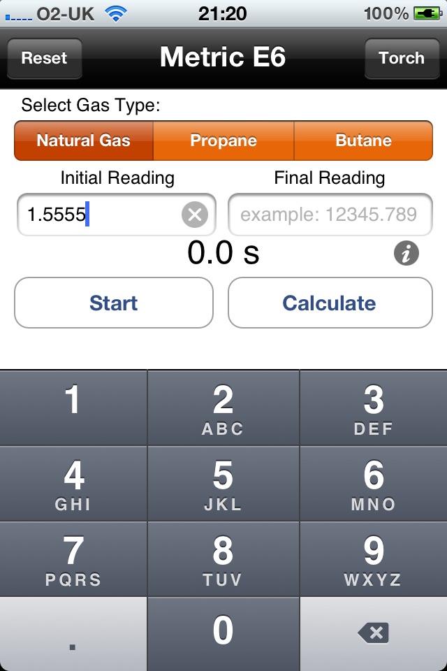 Gas Rate Calculator screenshot 2